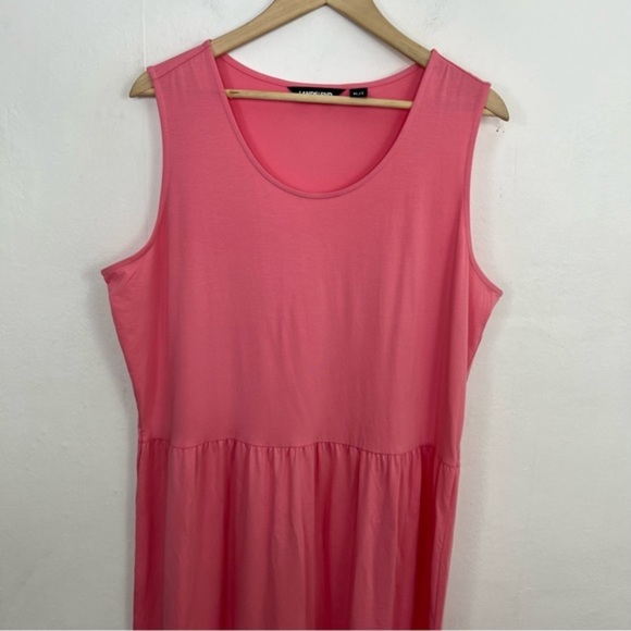 NWOT Land's End Pink Orange Tiered Jersey Maxi Dress Size XL Tall - Picture 8 of 13